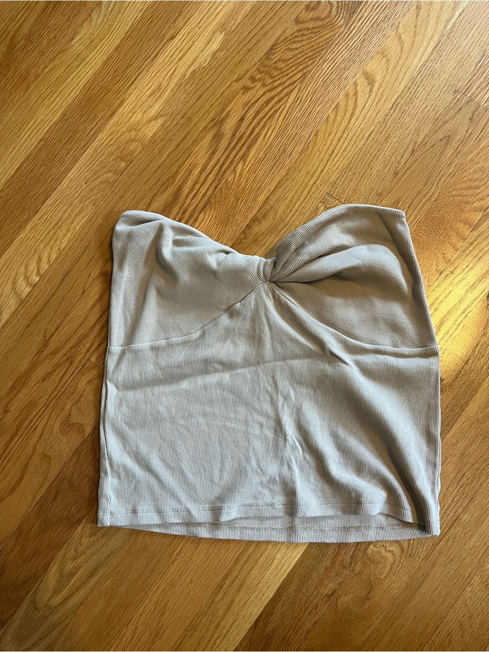 Beige Twist Tube Top from Abercrombie and Fitch